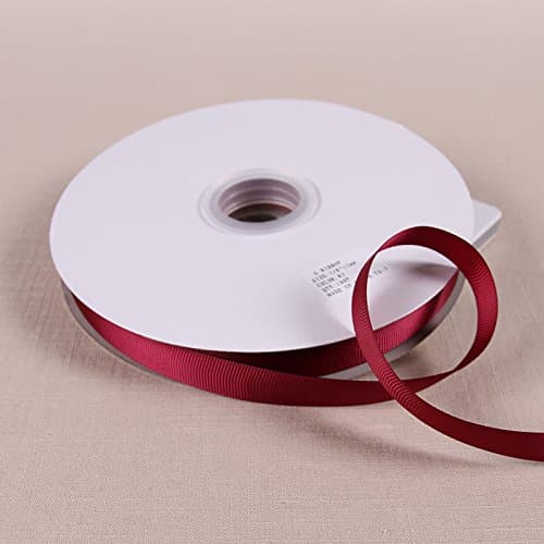 1.5Cm91 Meter Rib With Baking Packaging Clothing Decorated With Handmade Grosgrain Ribbon, Maroon 1.5Cm 83# 91 M