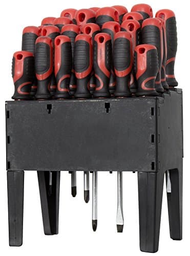 Screwdriver Set 26tlg with Stand Chrome Vanadium/Non-Slip Handle/Shaft Magnetic Tip/Trend Ysho P365