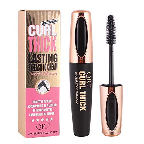 Profusion circle 4D Silk Fiber Lash Mascara, Extra Long Lash Mascara Waterproof Volume Fibre Mascara 4D Mascara Fiber Lashes Black Black