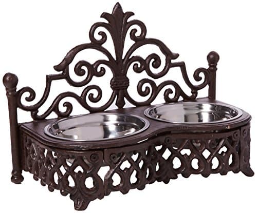 Marvells Double Small Dog/Cat Bowls, Bronze