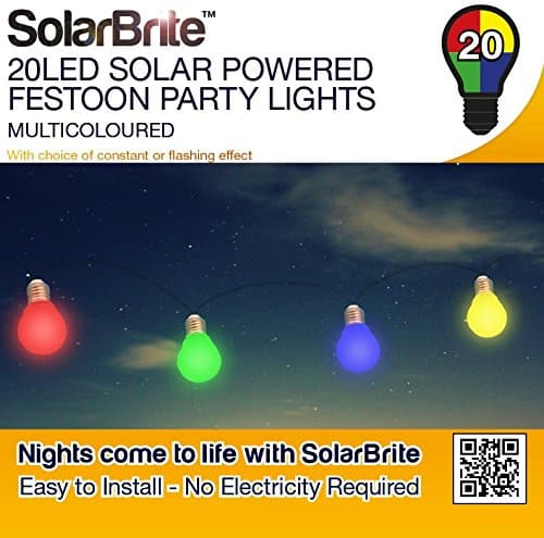 Solar Brite Deluxe 20LED White Bulb White LED Solar Powered Festoon Party Lights (1) (2)