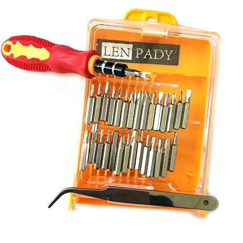 Magnetic Screw Driver + Tweezer (32 in 1) Multi Purpose Precision Magnetic Mini Screwdriver Kit Multi for Apple PC Watch Mobile Phone Repair Tools