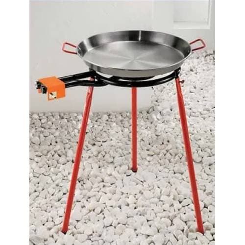 A17 Paella Pan (Diameter 50 cm), Burner (Diameter 40 cm) and Simple Stand (14 Servings)