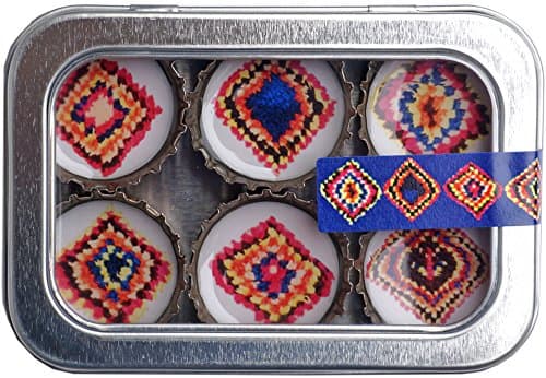 Kate Grenier Designs Moroccan Diamonds Bottle Cap Magnets