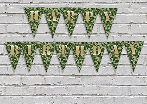 Army Birthday Bunting 3 metres