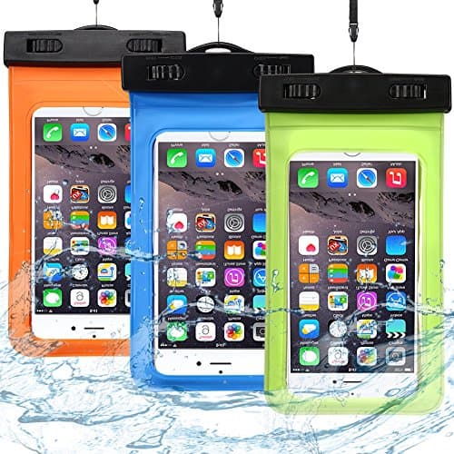 3 x Waterproof Case Waterproof Pouch Case Cover Pouch with Neck Strap and Armband for Galaxy A3 A5 A7 2017 Samsung J3 J5 J7 2016 Case Cover Universal IPX8 Certified Case Pouch iPhone SE iPhone 6S iPhone 7 SE iPhone 7 Plus Waterproof Plastic Waterproof Bumper Galaxy A3 2017 A5 2017 Grand Prime S6 S6 Edge S7 S7 Edge S8 S8 + S5 S5 Mini Protection for Huawei P8 Lite Huawei P9 Lite P8 Lite 2017 Wiko Sony HTC etc. Less than 6 Inch - Orange + Blue + Green