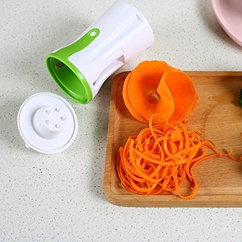 Premium Vegetable Spiralizer - Spiral Slicer Bundle - Zucchini Pasta Spaghetti Maker -Create healthy diets and low carbohydrates to create noodles, including: clean brushes and peeler
