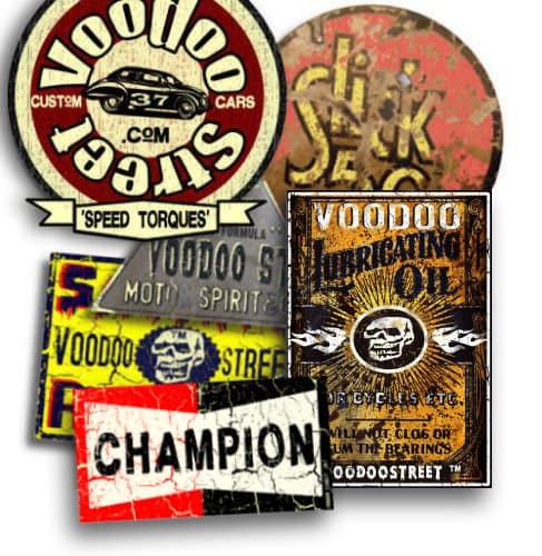 Voodoo Street HOT ROD STICKERS