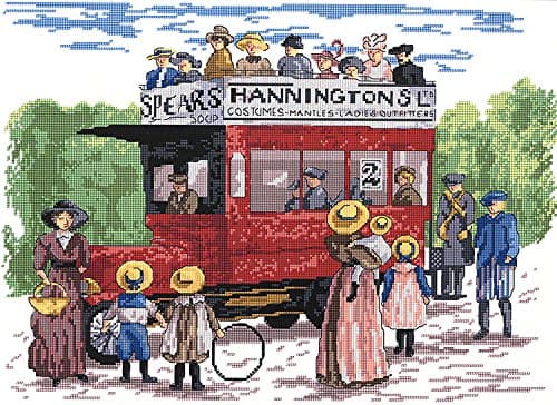 Bus in the Park Cross Stitch Kit