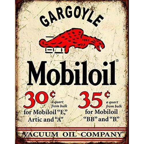 Mobil Gargoyle Tin Sign by Desperate
