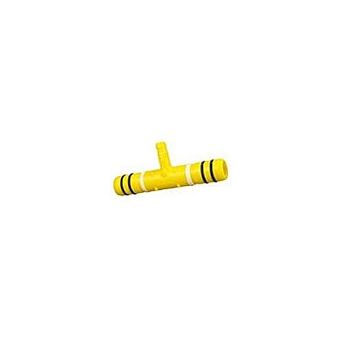 Blazing BLZ-1401-129 Swing Pipe Barb Combo Tee, 1 by 1 by 1", Yellow