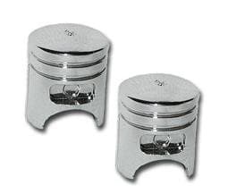 Chrome Piston Valve Caps set of 4