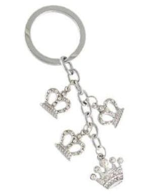 Crown Rhinestone 4 in 1 charm keychain