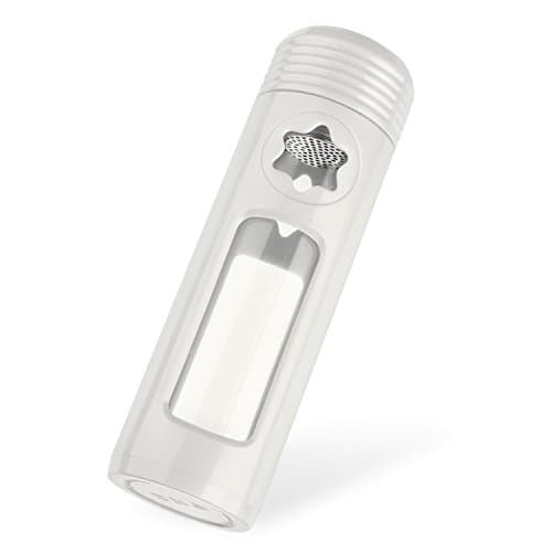 househelper Double Layer Silicone Glass Water Bottle,with Cover Protector and Wide Mouth Locking Lids,Stylish,BPA Free,Sweat Free,Dishwasher Safe (white)