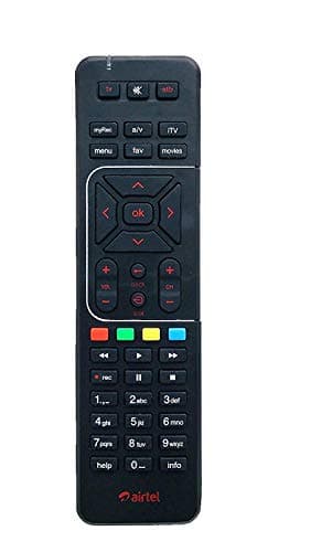 Isoelite Remote Compatible for Airtel Digital TV dth Remote HD/SD Box Support with Recording Option (Please Match The Image with Your Old Remote)