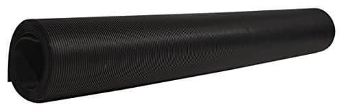 Black V Groove Plastic Utility Runner 27" Wide (6')