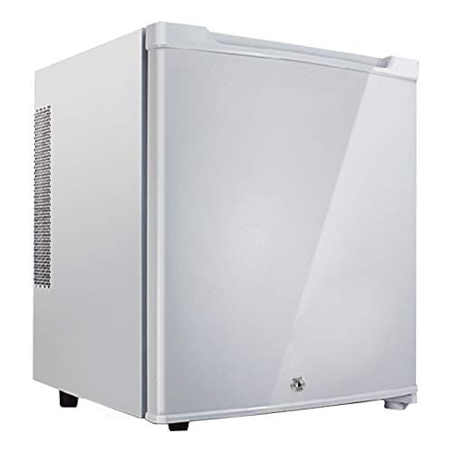 ICEY 30 Litre Low Energy A+ Reversible Doors Table Top Mini Fridge, Wine & Drinks Fridge,With Lock and Key Hotel refrigerator,Completely Quiet Mini Bar,White
