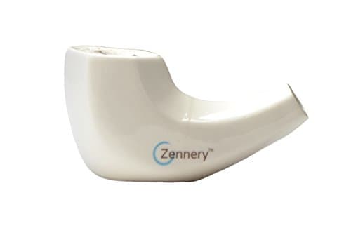 Zennery Himalayan Salt Ceramic Pipe Shaped Inhaler