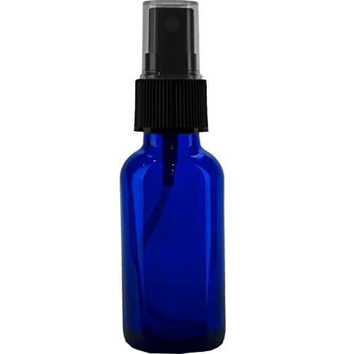 (12 Pack) 1 oz. Cobalt Blue Boston Round with Black Fine-Mist Sprayer (.1 ml) (20/400)