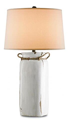 White Distress Crackle Sailaway 1 Light Table Lamp