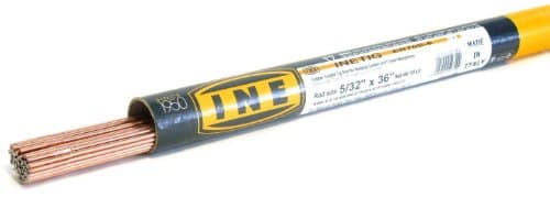 INETIG ER70S-6 5/32 x 36-Inch on 10-Pound Tube Copper Coated Tig Rod for Welding Carbon Manganese Steels