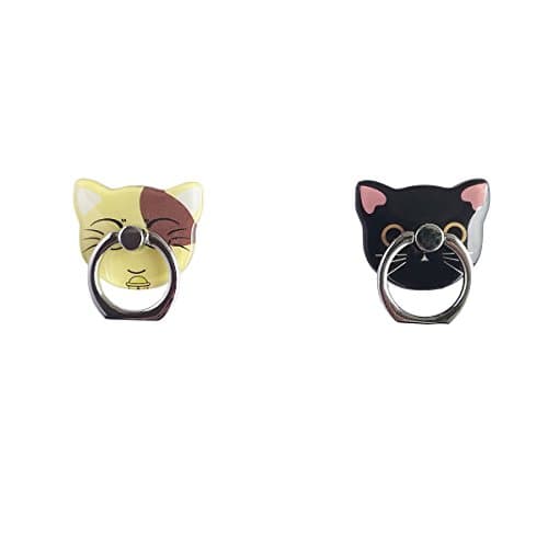 Phone Ring Stand Holder SZROBOY Cell Phone Holder, 2 Pack Universal Smartphone Ring Grip Stand ,Finger Grip/Kickstand/ ,Car Mounts For all the Phones Smartphone Ring stent Tablet (Cute 3D cartoon)