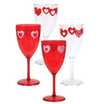 Valentine's Day Gifts &amp; Decorations (Plastic  Goblets)