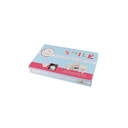 Cake Star Push Easy Letter Plunger Embosser Cutters Mini Small - Uppercase Alphabet Set 26 Piece