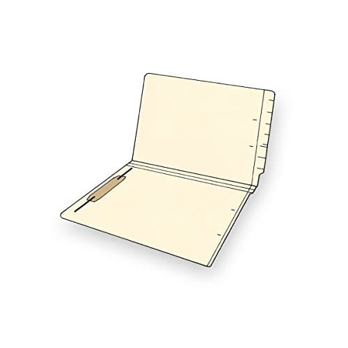 United Ad Label End Tab File Folders with Fasteners, 9-1/2" x 12-1/4" - 50 Folders/Box