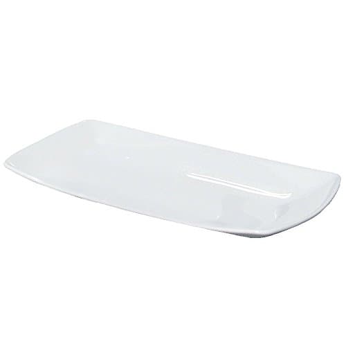 Pack of 2 Porcelain Rectangular Platter Series Tokio Saturnia Made in Italy Plates 30 x 18 cm