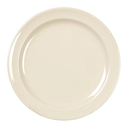 Restaurant Essentials Nustone tan melamine dinnerware collection 10.25 inch, round dinner plate, comes in dozen