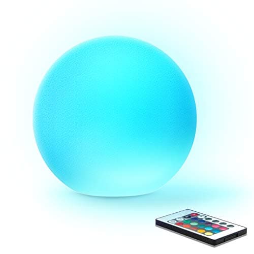 COOLOUS Smart Mood Light LED Ball Light Dimmable Ambient RGB Color Changing Pool Light Cordless Kids Night Light Globe Mood Lamp with APP&Remote Control 10CM