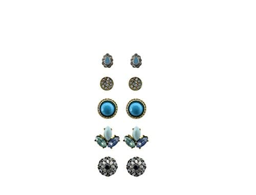 Fun Jewelry Bohemian Eclectic Earring Set, 5 Count