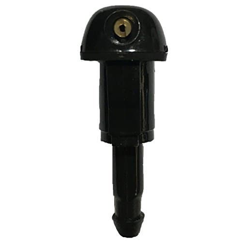 Aautohome Windshield Washer Nozzle Wiper Spray Kit Single Hole Fluid Jet Nozzle Universal Fit For Car Replacement Pack of 2 Black