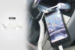 ELITE Fly Eclipse 3 IQ4514 EYON TRUE 1A Car Charger extends battery life, improves charge times, and keeps cool to the touch! [Retail Packaging]