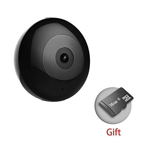 Mini Wireless Hidden Camera 1080P HD Night Vision No Glow Infrared Motion Detection Wifi Hidden Camera (Black)