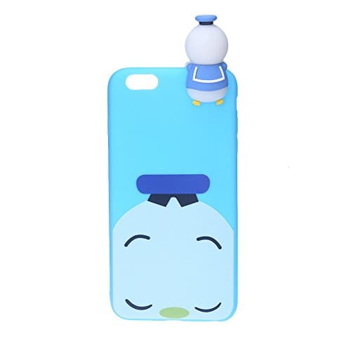 Canghai Squishy Animals iPhone Case, 3D Cute Donald Duck Silicone Poke Squishy Animal Phone Back Cover for iPhone 6/ 6S