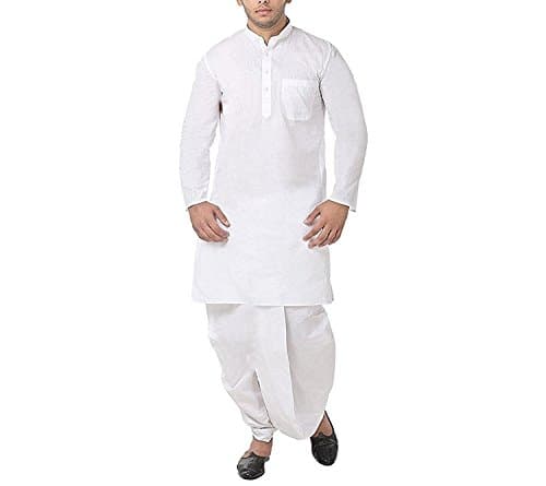 Focil White Dhoti Kurta For Men