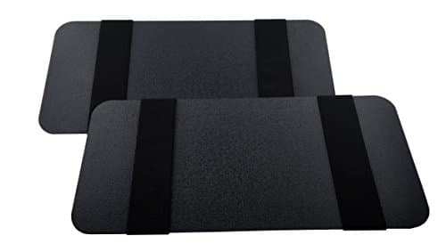 Visormates - Side Window Sun Visor Extenders (5x12 Black with Black Straps) to add to Your Existing Driver and Passenger Sun Visors