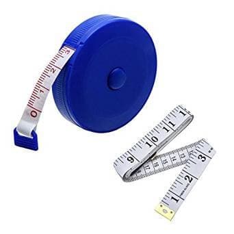 ABoby 60-Inch 1.5 Meter Soft Tape Measure and Retractable Tape Measure Set Blue