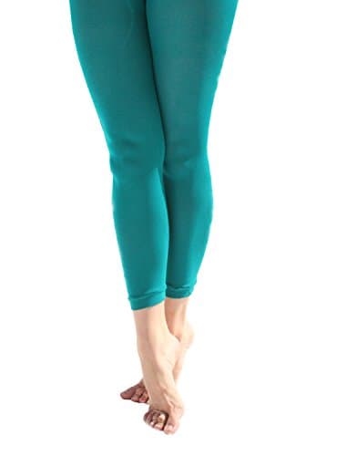 Soft and Opaque Microfiber Footless Tights - Sky Blue - Large/Xlarge