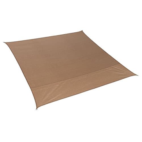 California Sun Shade Shade Sail Square 12ft Walnut