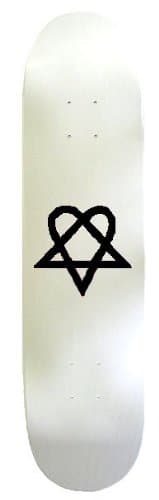 HEARTAGRAM Skateboard DECK cky bam WHITE 7.75 Decks