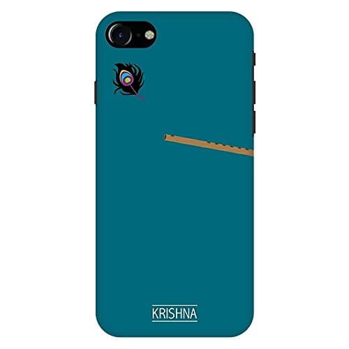 Covertoon Premium Quality All Side Designer Printed Hard Plastic Back Cover iPhone 8; Krishna Flute_549