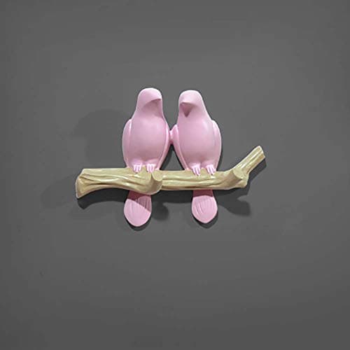 Shoe rack Coat Rack_wall-Mounted Decoration With Hooks Clothes Hanger Umbrella Holder Storage Organizer European Pastoral Bird Hook White/Blue/Black/Pink