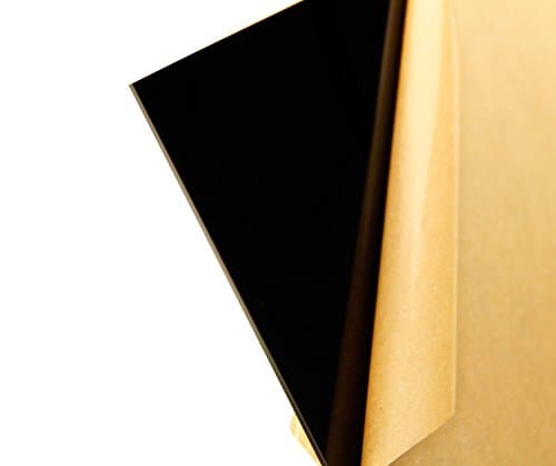 Black Acrylic Plexiglas Sheet 12 x 12 1/8"