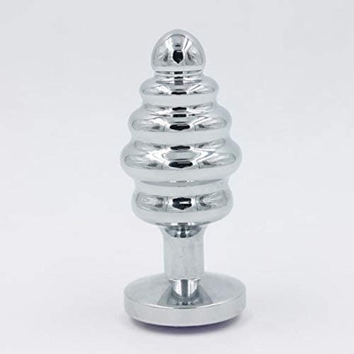 Metal Screw Thread Round Shape Rhinestone DecorationPlug ee Beads Alternative Toy for Couples SMProducts Erotic Shop,L