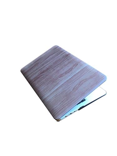 MacBook Air 13 Case, Wooden Pattern Rubber Coated Hard Case Cover for Laptop 13.3 inch Shell A1466/A1369