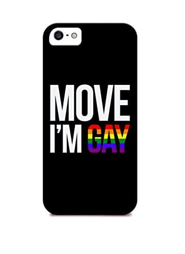 iPhone 7 - Cream Cookies - Hard Plastic Case -Quote Phone Case - Quotes - Move I'M Gay - Fun - Funny - Sassy