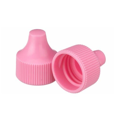 Wheaton 242521 Tip for 20-410 Screw Cap and 30-125mL Dropping Bottles, 20 mm Diameter, Polypropylene, Pink (Pack of 100)